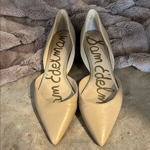 Sam Edelman Pointed Toe Flats in Nude
